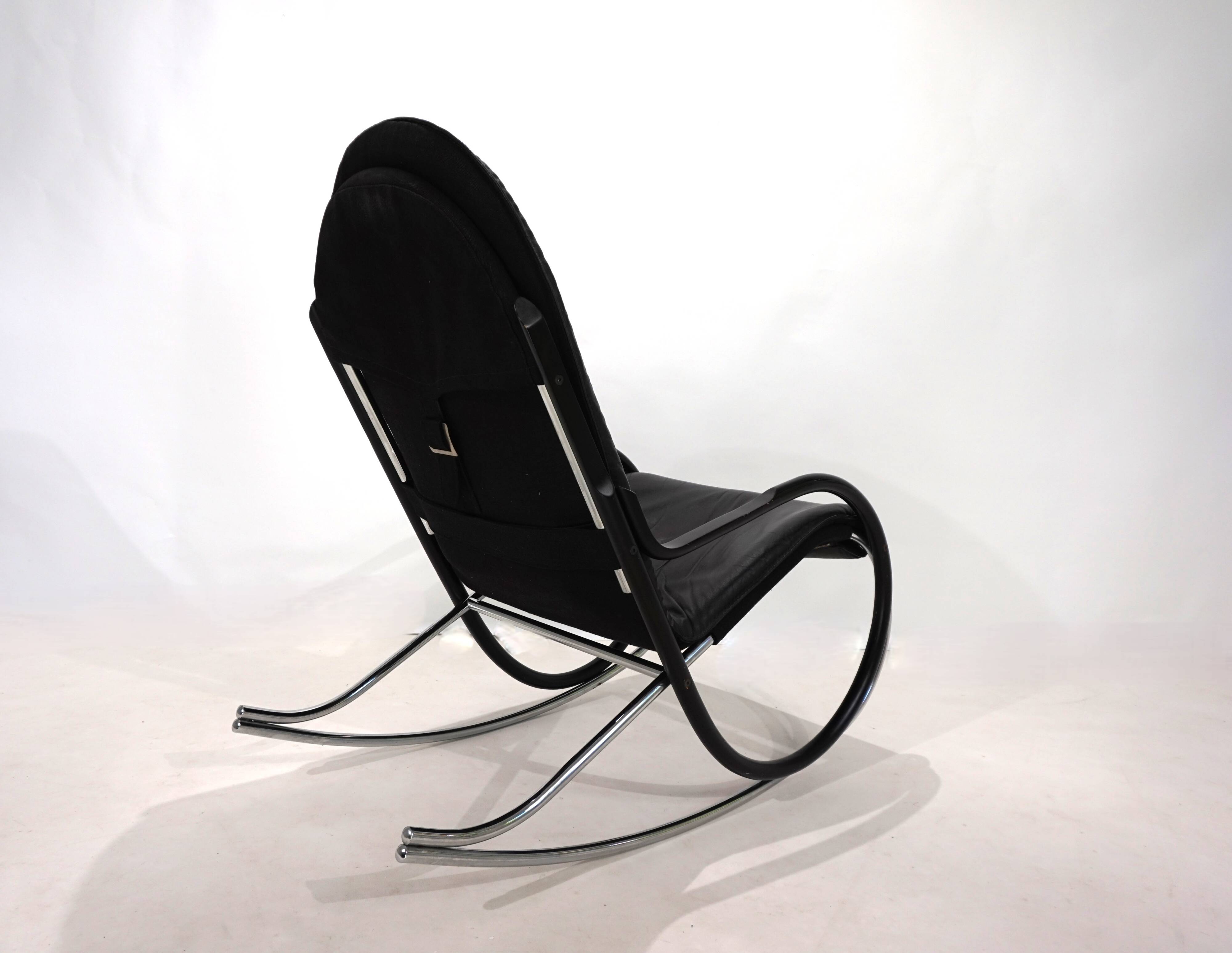 Fauteuil à bascule Strässle Nonna de Paul Tuttle, 1972
