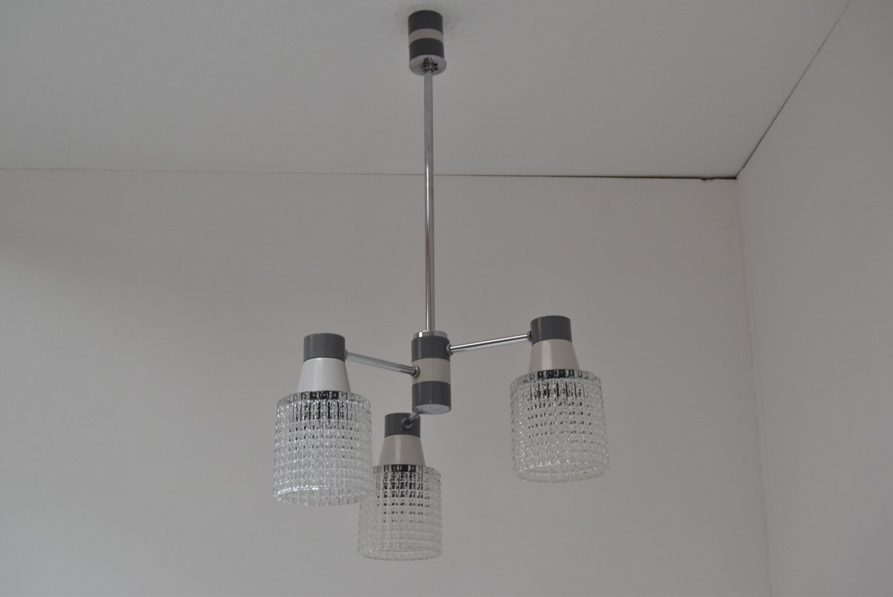 Mid-century Chandelier by Drukov, 1970’s.