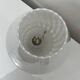 Vintage Murano Italy mushroom lamp with glossy white spiral decoration