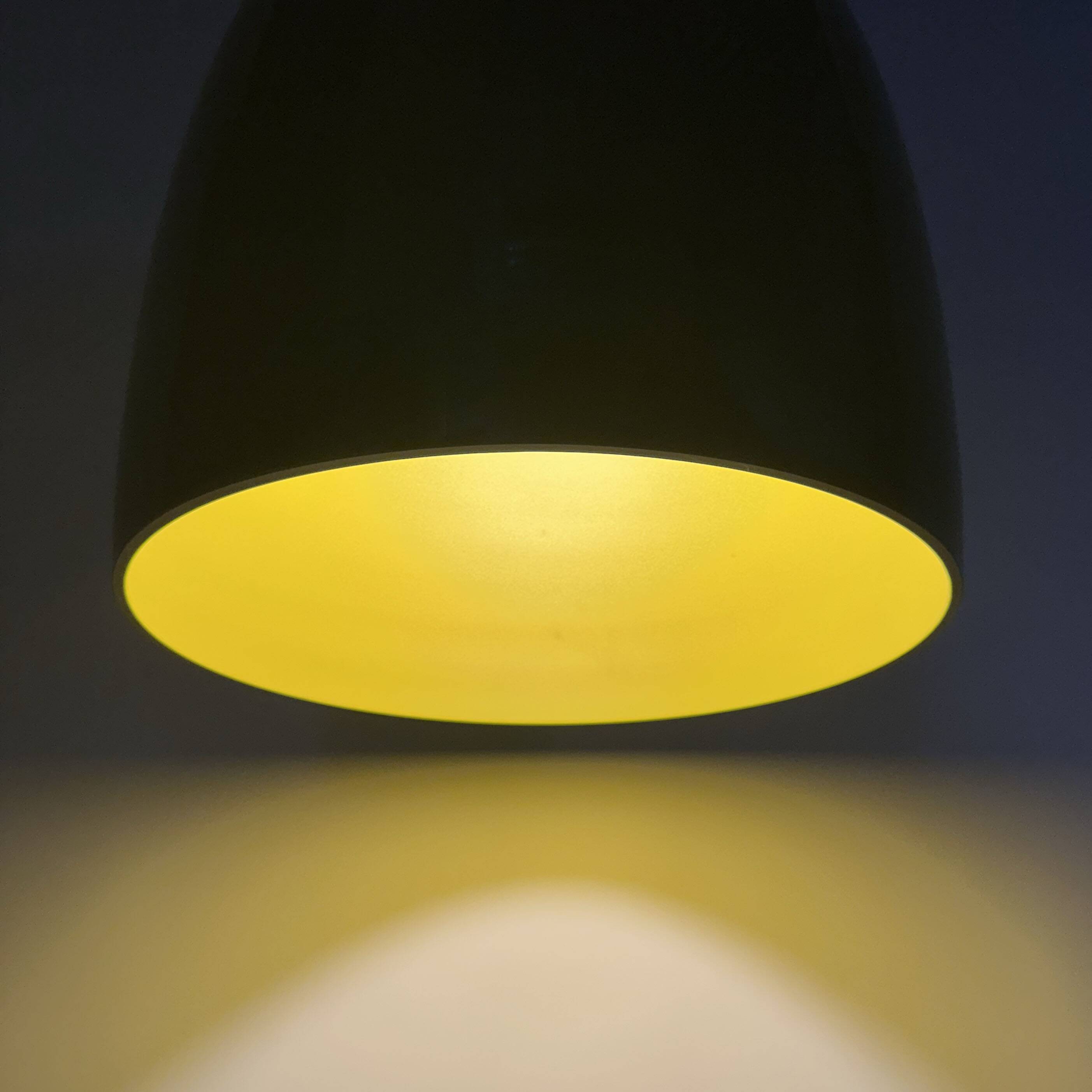 Prandina Notte S5 Pendant Lamp – Black & Yellow – Perfect Condition