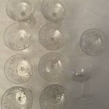 Crystal champagne glasses