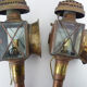 Pair of vintage wall lamps carriage lanterns, cab, electrified lanterns. Year 20 30