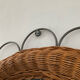 Miroir vintage en rotin
