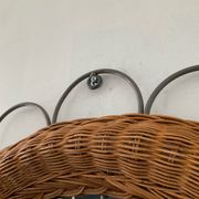 Miroir vintage en rotin