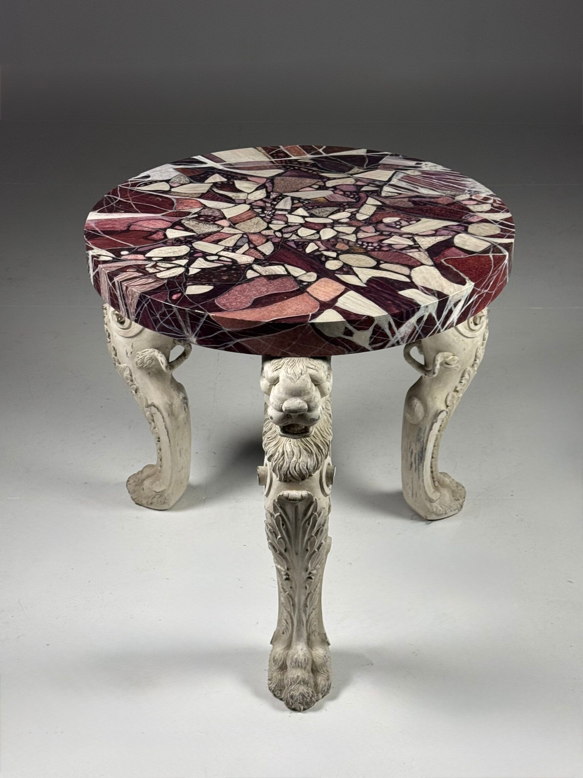 Grand tour style centre table faux marble