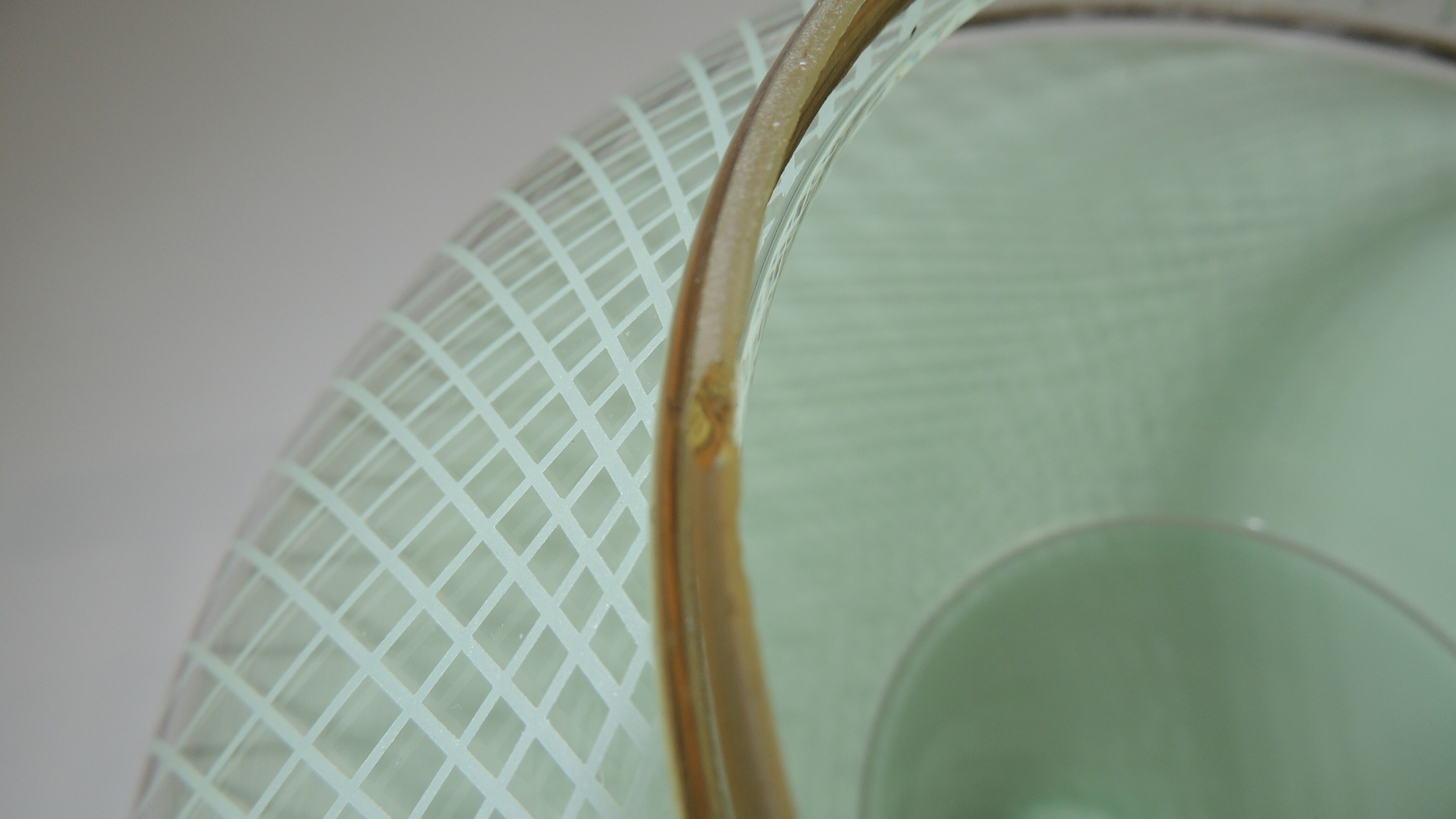 Suspension Verrine opaline vert