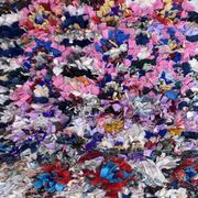Tapis Berbère Boucherouite coloré - 76 x 176 cm