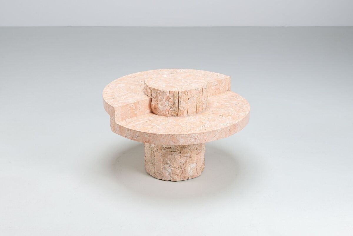 Magnussen Ponte Mactan stone small coffee table Belgium 1970