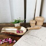 Large old brass grocery shovel