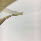 Hollywood regency brass side table, 1970's