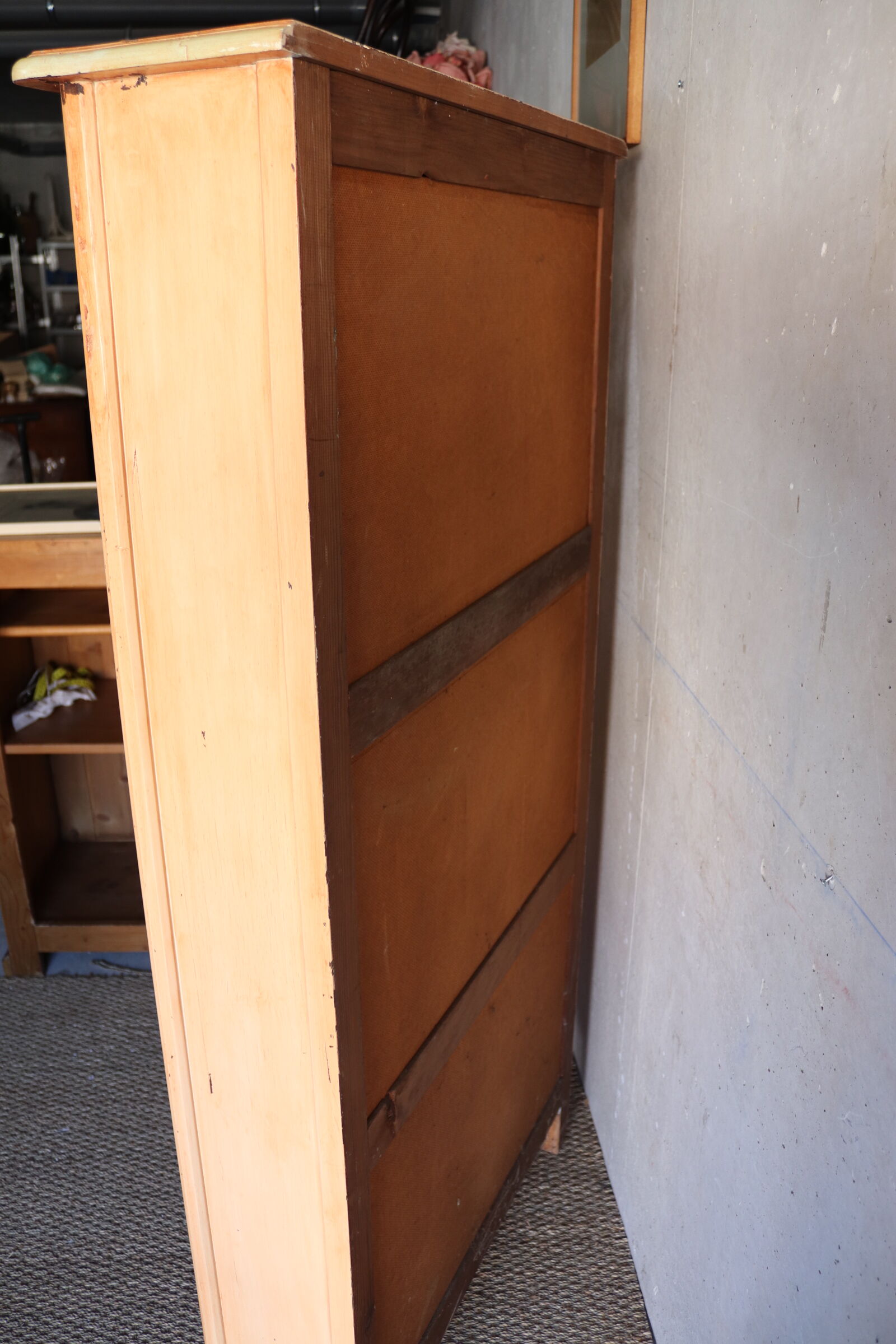 Antique solid wood bookcase