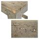Solid wood work table (66 x 91 x 60cm)