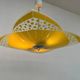 Mid-century design glass pendant by Napako, Czechoslovakia, 1970s.