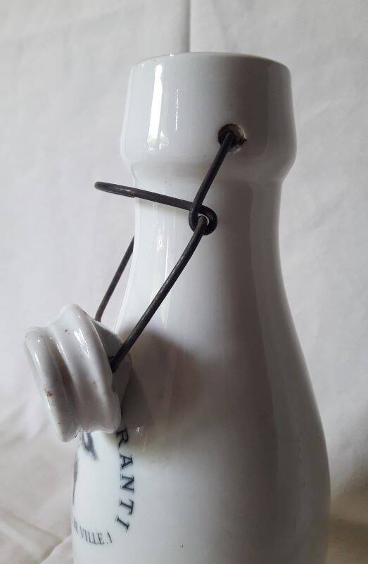 Advertising milk bottle