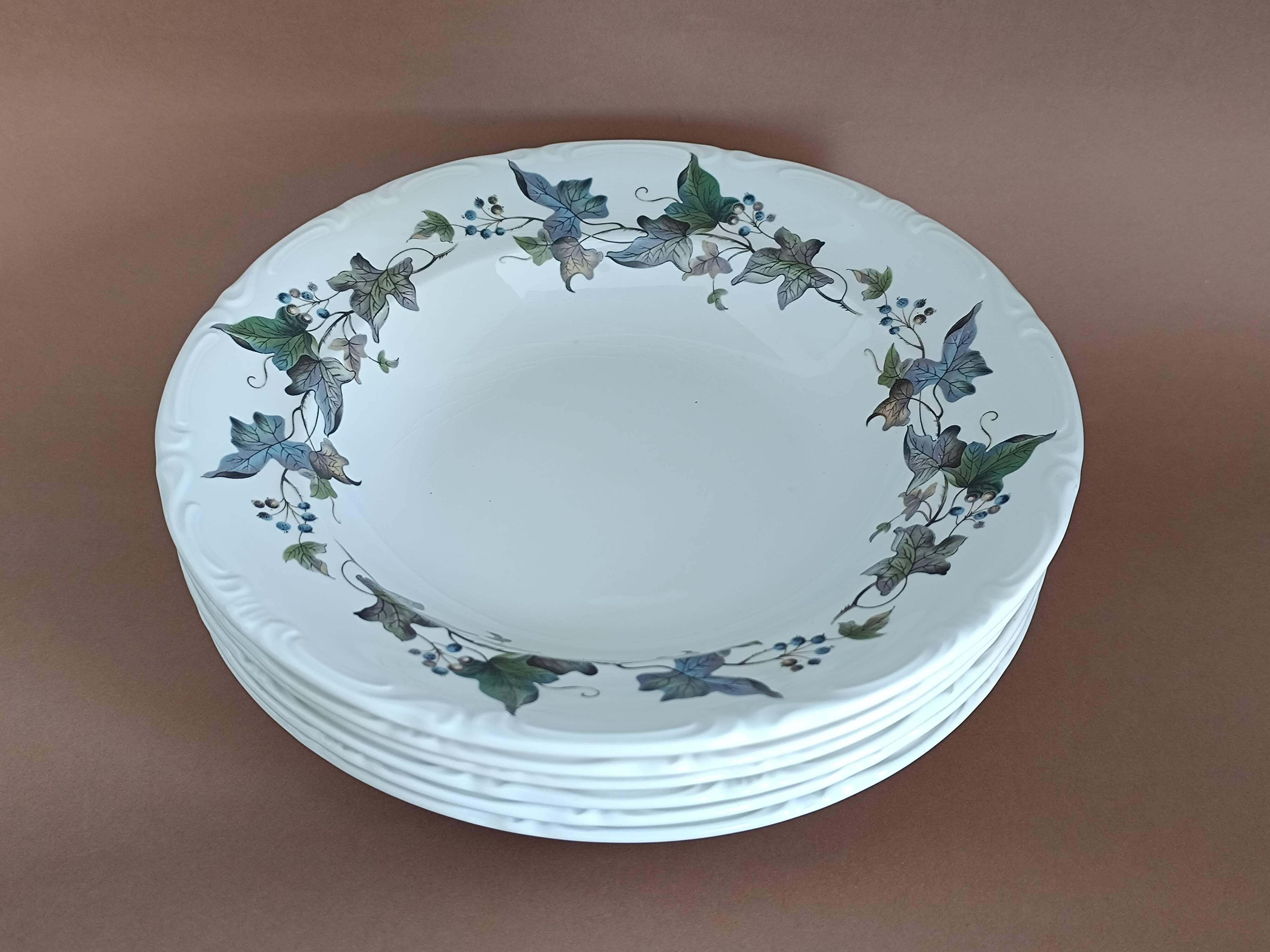 Royal China Vigo porcelain soup plates