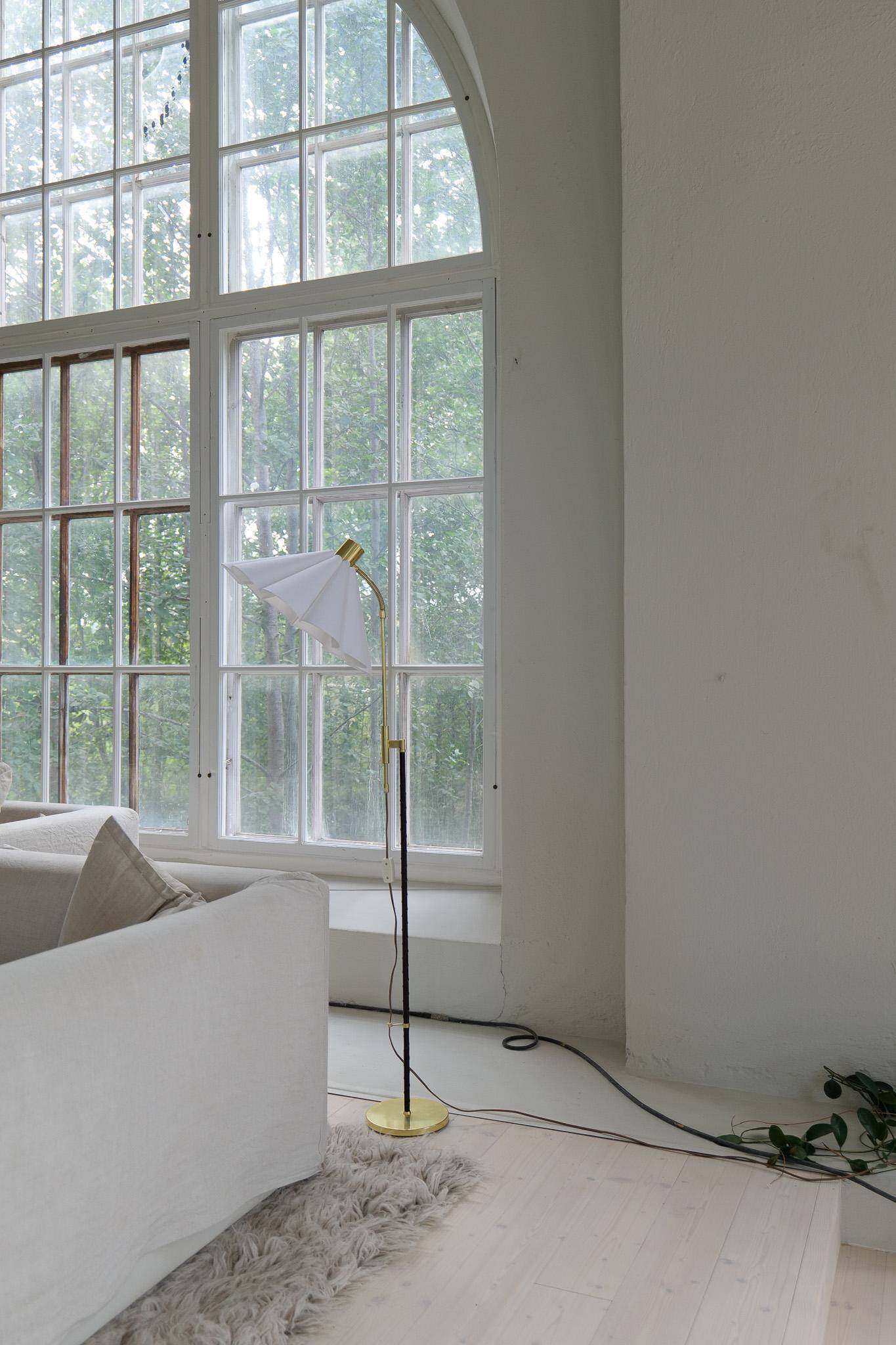 Mid-century modern floor lamp Möllers Armatur Sweden, 1960s