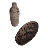 Grand vide-poche et vase en céramique Aztec-Chehoma.