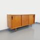 Vintage row in light oak wood from the 60s