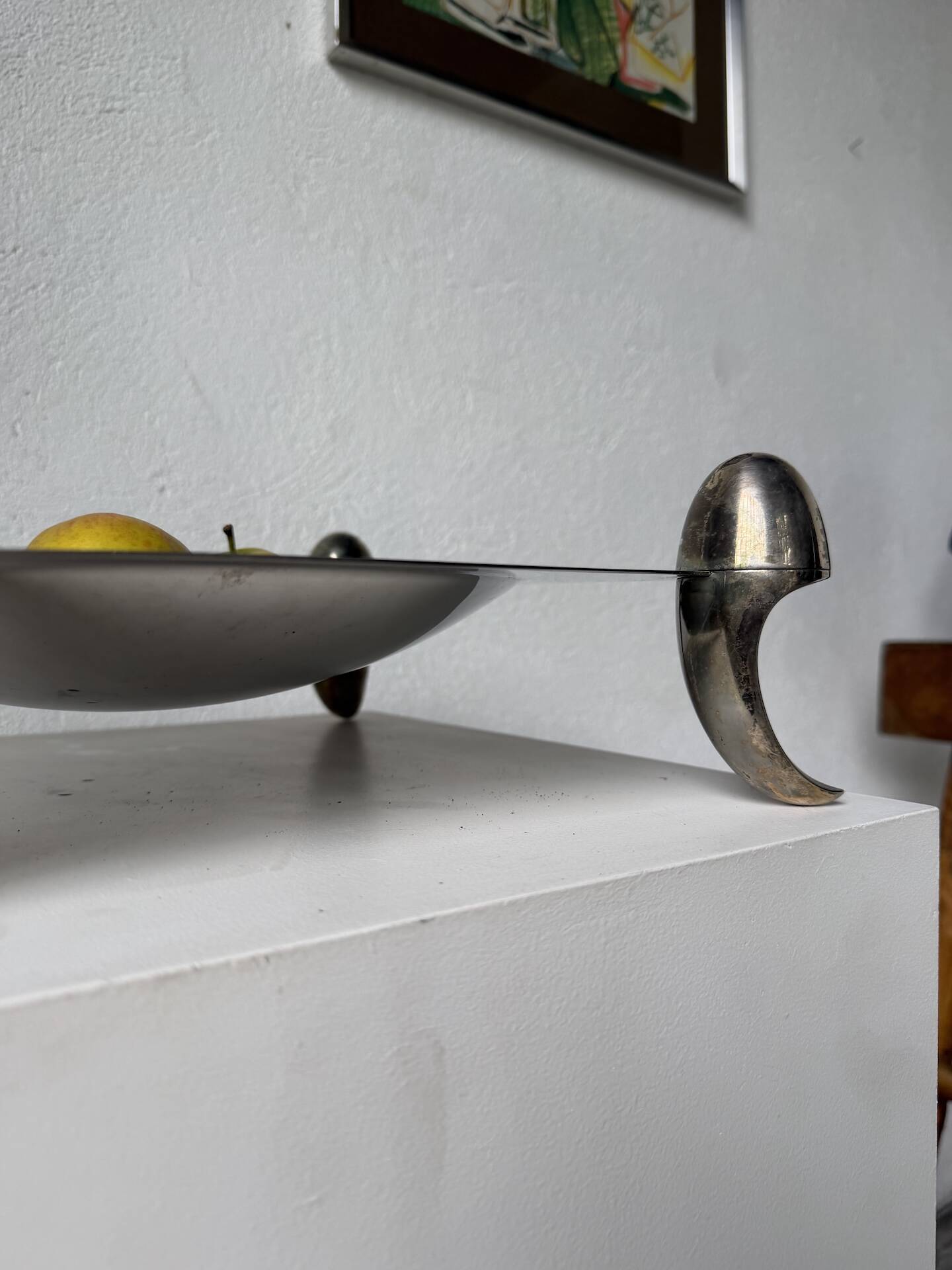 Silver-plated fruit bowl