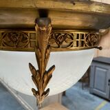 Large chandelier early twentieth in bronze