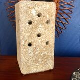 Brutalist stone lamp