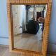 Antique rattan and bamboo mirror