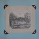 Dessin miniature au crayon circa 1910 campagne anglaise