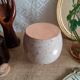 Vase pique fleurs en terre cuite - vintage