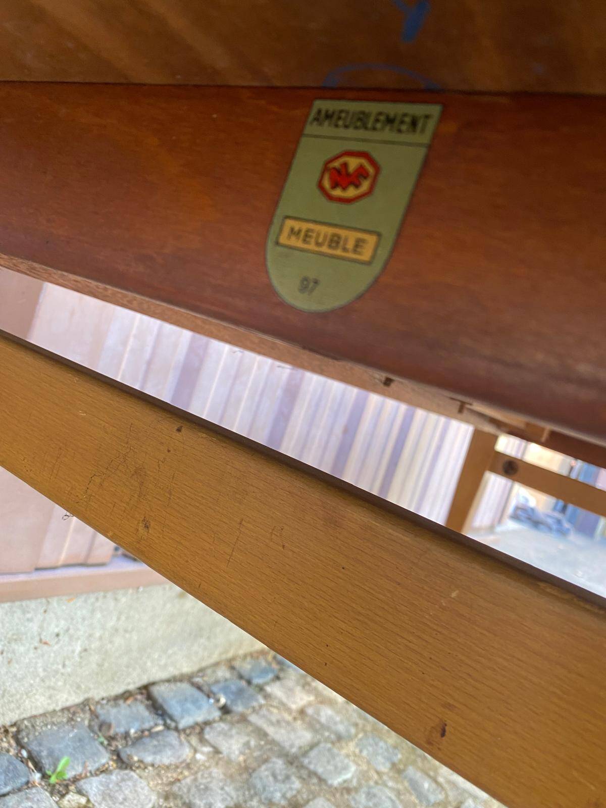 Mid-Century Modern Scandinavian extendable dining table 1960