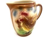 Slush pitcher with rooster decor