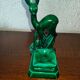 Saint Clement earthenware ashtray representing 1 doe signed Green