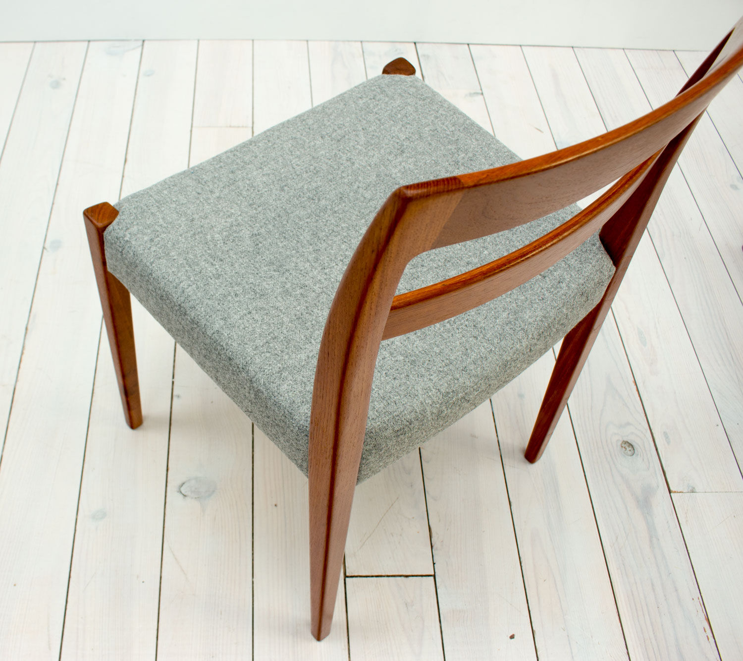 1960s Swedish garmi teak dining chairs by Nils Jonsson for Troeds, set of 6