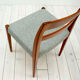 Ensemble de 6 chaises en teck garni par Nils Jonsson pour le fabricant suédois Hugo Troeds