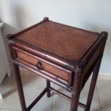 Vintage rattan side table