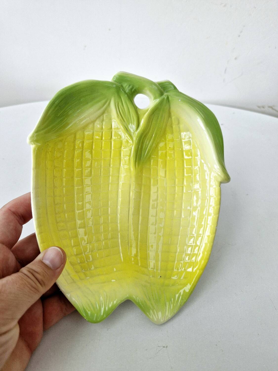 Small Vintage Ceramic Ramekin Cup Dish Corn Cob Shape