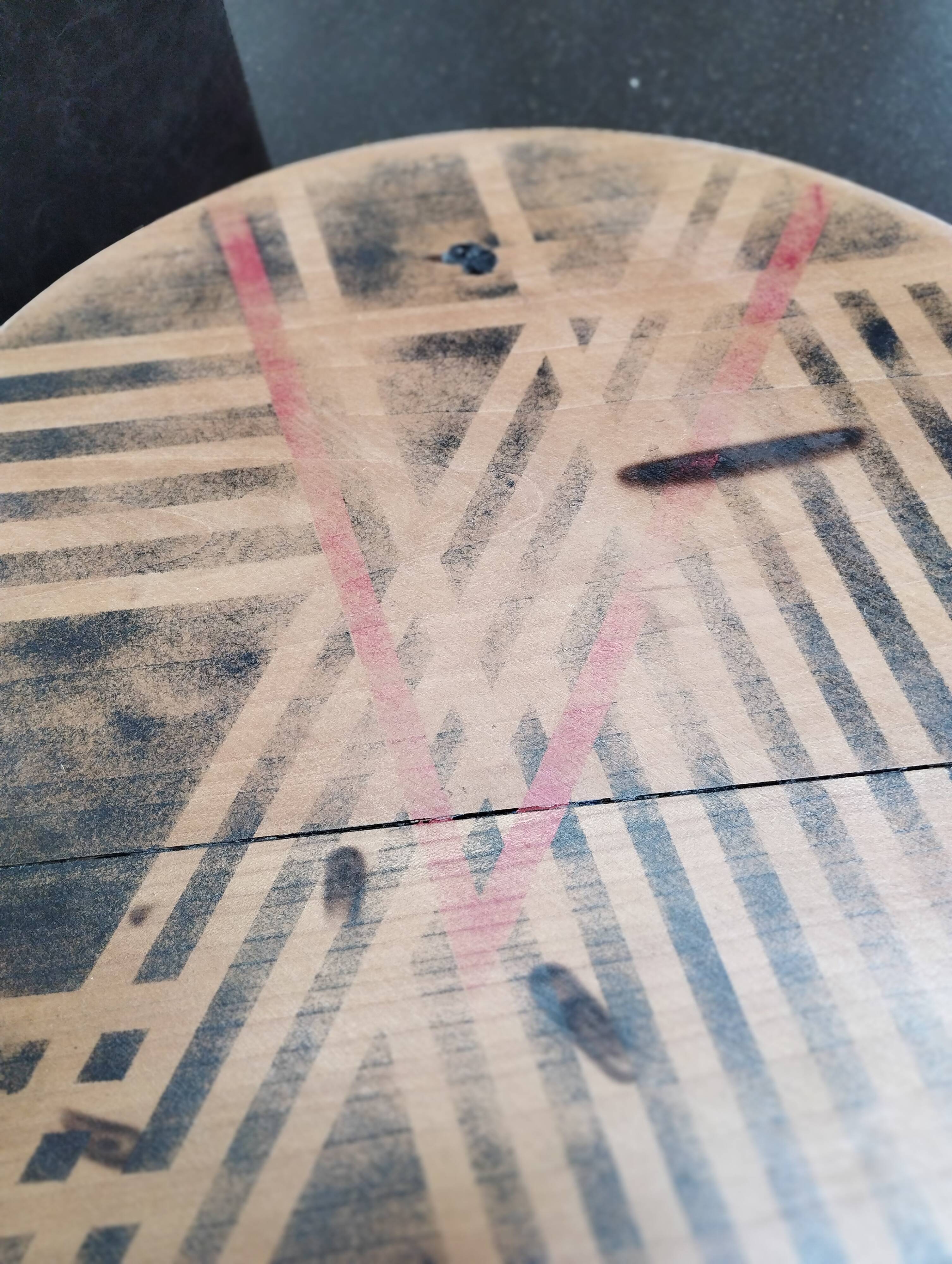 Industrial pedestal table