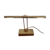 Lampe de bureau italienne vintage en laiton orientable