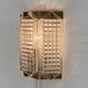 Brass and glass wall light/Sconce by Wiktor Berndt for Flygsfors. Sweden 1960s