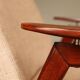 Vintage armchair design by J. Smidek mid century modern design chair tissu beige