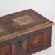 Antique red trunk with floral decoration (c.1920)