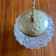 Vintage Origami glass pendant lamp