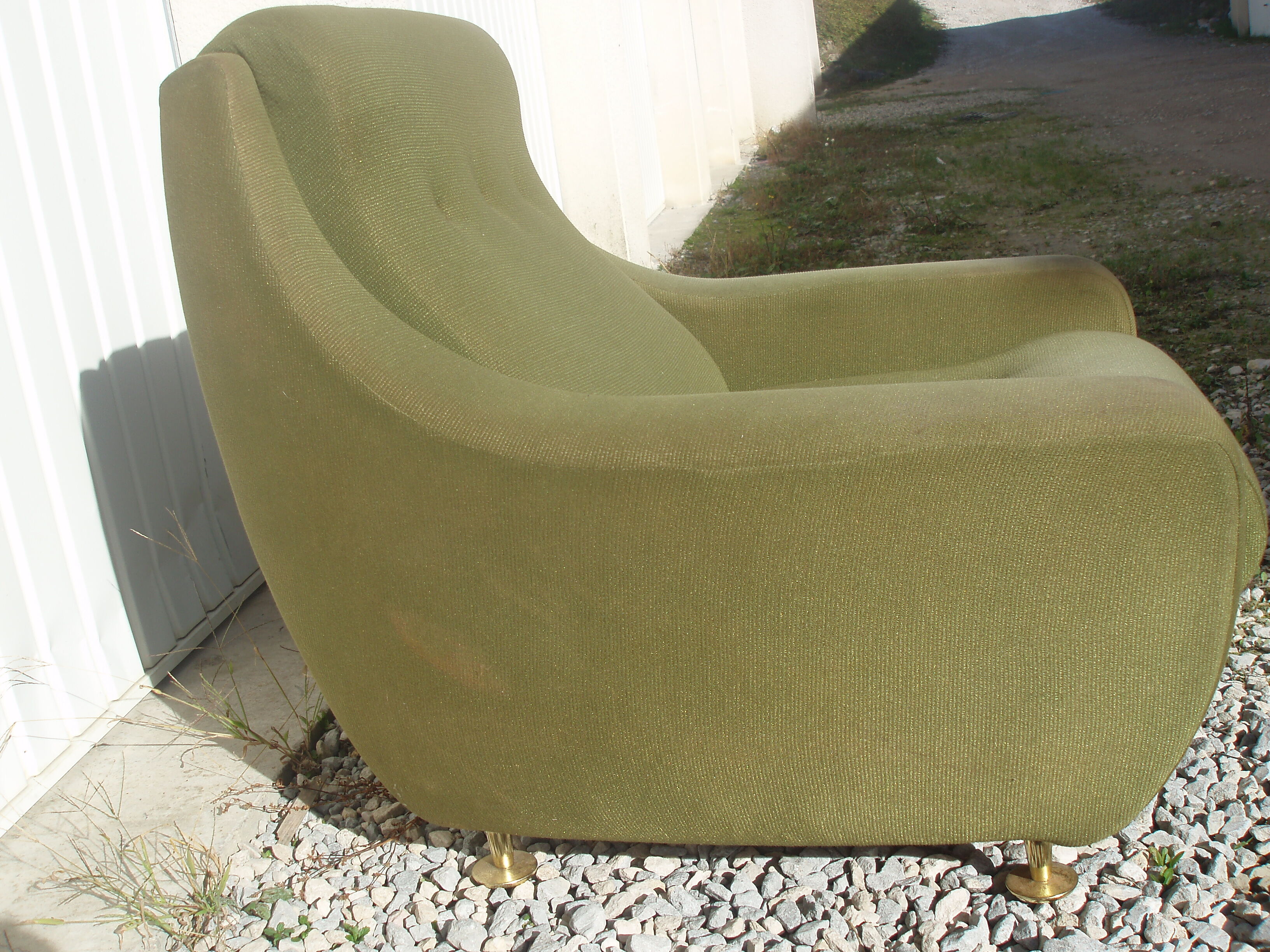 Fauteuil vintage en tissu