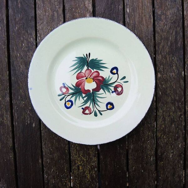 7 anciennes assiettes à dessert Niderviller – Chinon