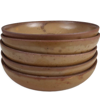 Set de 5 assiettes creuses en grès