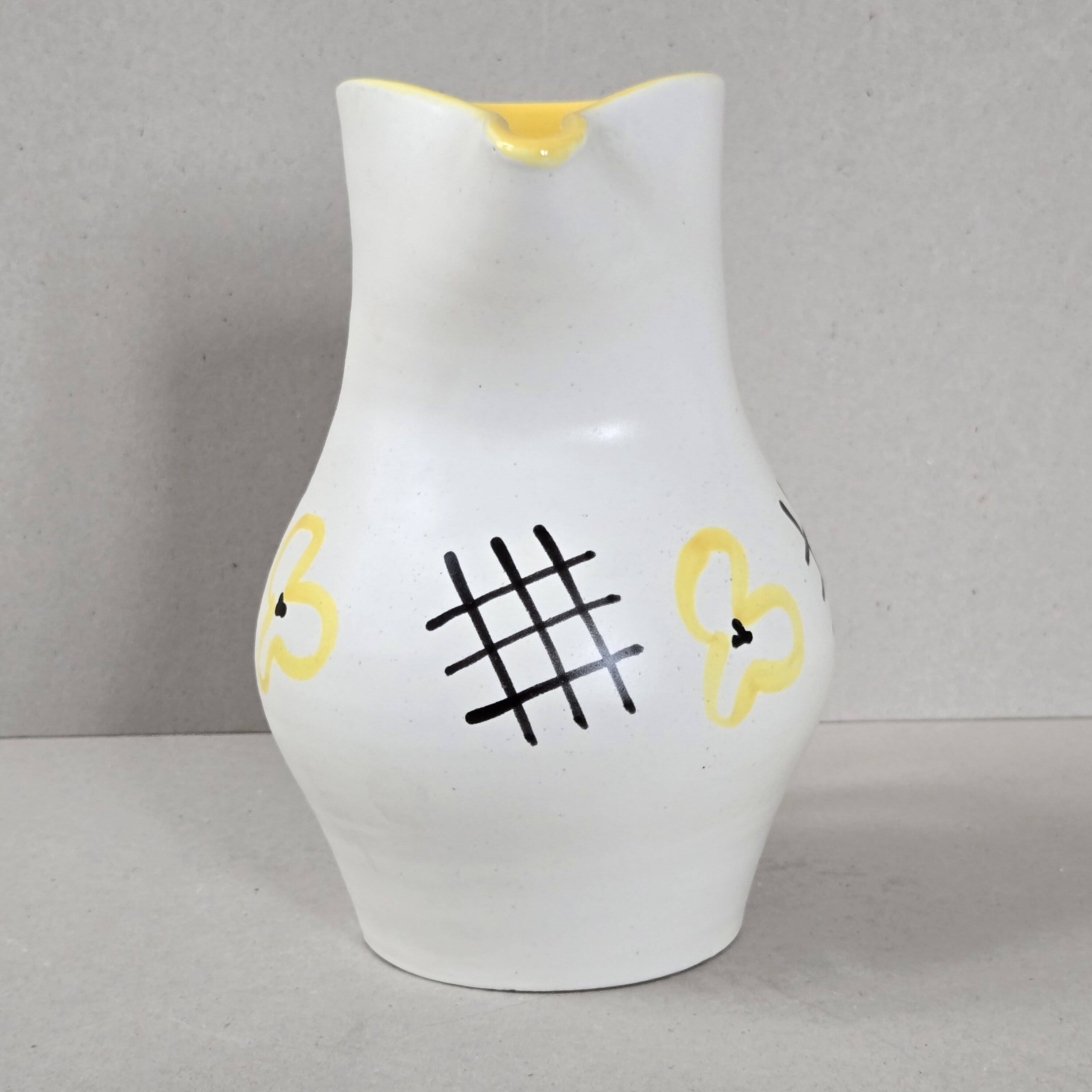André Baud Vallauris 1950 vintage pitcher