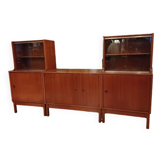Trois meubles modulable de salon par Jacques Hauville pour Roche Bobois 1960
