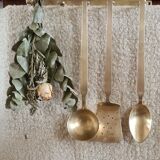 Brass kitchen utensils