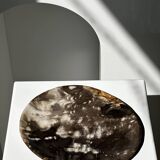Medium petrified wood dish or pocket emptier, predominantly gray 1137
