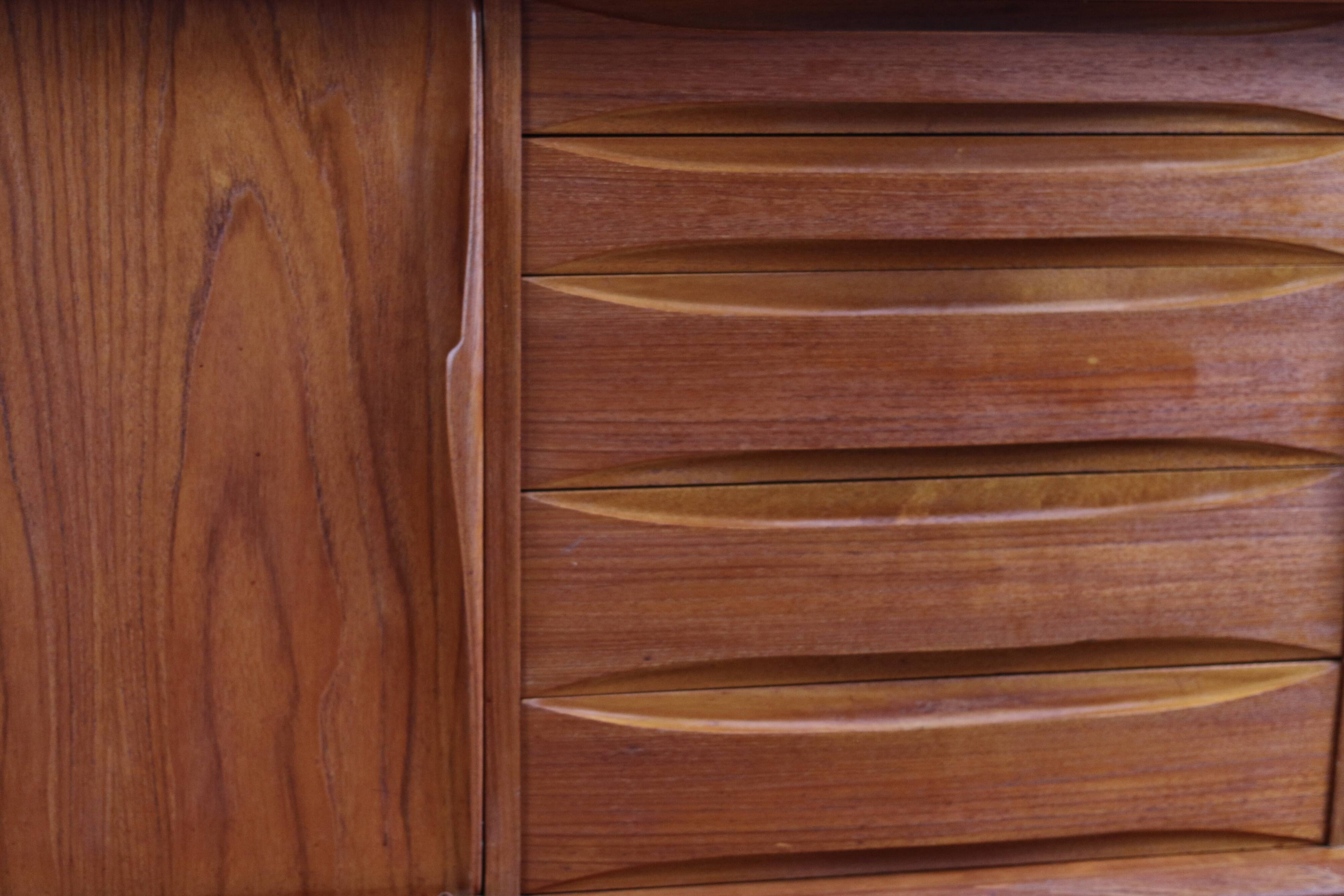 Enfilade scandinave vintage en teck Arne Vodder, 1960