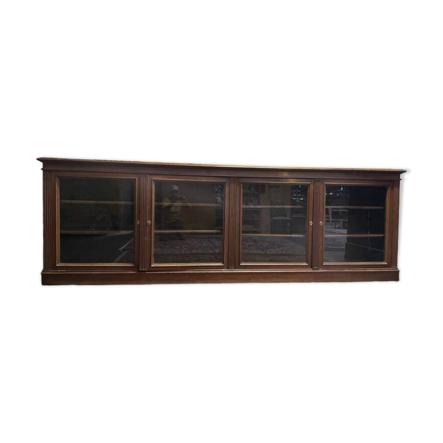 Walnut sideboard - Trade furniture / Napoleon III display cabinet